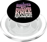 I Survived My Husbands Knee Replacement Cirugia Articular PopSockets PopGrip para MagSafe