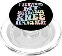 I Survived My Husbands Knee Replacement Cirugia Articular PopSockets PopGrip para MagSafe