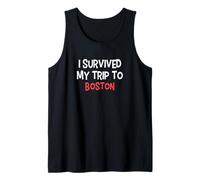 I Survived My Trip To Boston Camiseta Simple City Camiseta sin Mangas