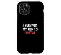 I Survived My Trip To Boston Camiseta Simple City Carcasa para iPhone 11 Pro