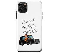 I Survived My Trip To New London Funny Sarcastic London Taxi Carcasa para iPhone 11 Pro Max