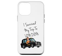 I Survived My Trip To New London Funny Sarcastic London Taxi Carcasa para iPhone 12 mini