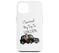 I Survived My Trip To New London Funny Sarcastic London Taxi Carcasa para iPhone 13