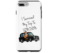 I Survived My Trip To New London Funny Sarcastic London Taxi Carcasa para iPhone 7 Plus/8 Plus