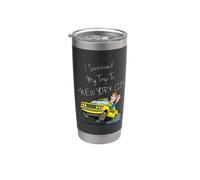 I Survived My Trip To New York City Funny Sarcastic NYC Taxi Vaso térmico de acero inoxidable de doble pared
