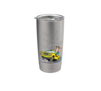 I Survived My Trip To New York City Funny Sarcastic NYC Taxi Vaso térmico de acero inoxidable de doble pared