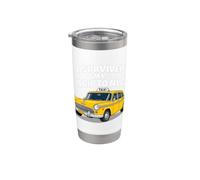 I Survived My Trip to NYC - Funny New York City Taxi Vaso térmico de acero inoxidable de doble pared