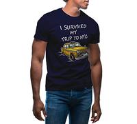 I Survived My Trip To NYC New York Camiseta Azul Marino para Hombre Size 3XL