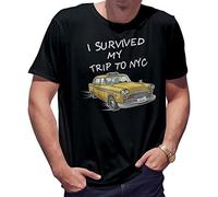 I Survived My Trip To NYC New York Yellow Taxi Meme Camiseta de Hombre Negra Size XL