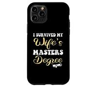 I Survived My Wife's Masters Degree Funny Wife Graduación Carcasa para iPhone 11 Pro