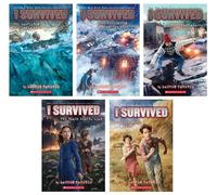 I Survived Series Newest 5-Book Collection Set (Book 21 to 25) - Historical Disaster Survival Adventures for Kids by Lauren Tarshis - Galveston Hurricane, Black Death, Dust Bowl & More