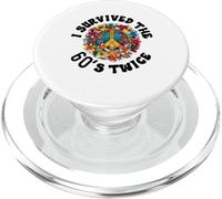 I Survived The 60s Sixties Twice 70th Birthday 60th Funny PopSockets PopGrip para MagSafe