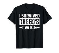 I Survived The 60s Twice Funny 60th Birthday Camiseta