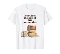 I Survived The Age of 56k Connection: Funny Dial-Up PC Humor Camiseta