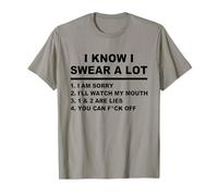 I Swear A Lot I'Ll Watch My Mouth Funny Cussing Adult Humor Camiseta