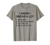 I Swear A Lot I'Ll Watch My Mouth Funny Cussing Adult Humor Camiseta