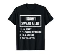 I Swear A Lot I'Ll Watch My Mouth Funny Cussing Adult Humor Camiseta