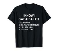 I Swear A Lot I'Ll Watch My Mouth Funny Cussing Adult Humor Camiseta