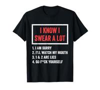 I Swear A Lot I'Ll Watch My Mouth Funny Cussing Adult Humor Camiseta