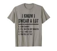 I Swear A Lot I'Ll Watch My Mouth Funny Cussing Adult Humor Camiseta