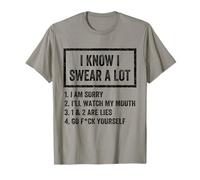 I Swear A Lot I'Ll Watch My Mouth Funny Cussing Adult Humor Camiseta