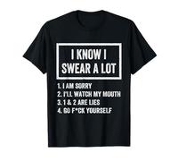 I Swear A Lot I'Ll Watch My Mouth Funny Cussing Adult Humor Camiseta