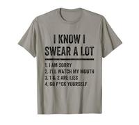 I Swear A Lot I'Ll Watch My Mouth Funny Cussing Adult Humor Camiseta
