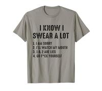 I Swear A Lot I'Ll Watch My Mouth Funny Cussing Adult Humor Camiseta