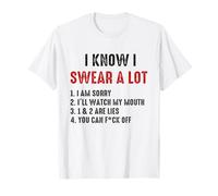 I Swear A Lot I'Ll Watch My Mouth Funny Cussing Adult Humor Camiseta