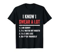 I Swear A Lot I'Ll Watch My Mouth Funny Cussing Adult Humor Camiseta