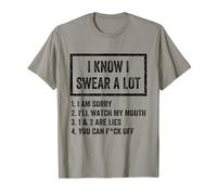 I Swear A Lot I'Ll Watch My Mouth Funny Cussing Adult Humor Camiseta