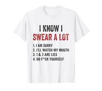 I Swear A Lot I'Ll Watch My Mouth Funny Cussing Adult Humor Camiseta