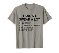 I Swear A Lot I'Ll Watch My Mouth Funny Cussing Adult Humor Camiseta