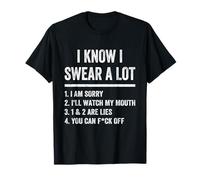 I Swear A Lot I'Ll Watch My Mouth Funny Cussing Adult Humor Camiseta