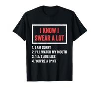 I Swear A Lot I'Ll Watch My Mouth Funny Cussing Adult Humor Camiseta