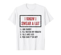 I Swear A Lot I'Ll Watch My Mouth Funny Cussing Adult Humor Camiseta