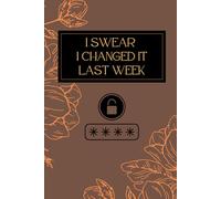 I Swear I Changed It Last Week: The Ultimate Password Keeper for People with Too Many Logins