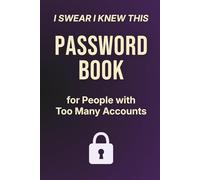 I Swear I Knew This: A Password Book for People with Too Many Accounts: Spacious A-Z Password Organizer with Jokes, Brain Teasers & Memory Boosters