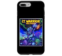 I.T. Warrior PC Tech Hero Estilo cómic Jugadores de computadora Carcasa para iPhone 7 Plus/8 Plus