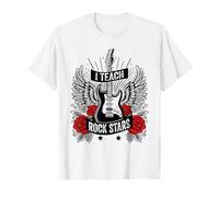 I Teach Rock Stars Rock & Roll Profesor de música de guitarra eléctrica Camiseta