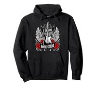 I Teach Rock Stars Rock & Roll Profesor de música de guitarra eléctrica Sudadera con Capucha