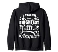 I Teach The Brightest Little Angels: Sunday School Teacher Sudadera con Capucha