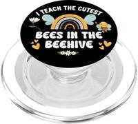 I Teach The Cutest Bees in The Bee Hive Teacher Kindergarten PopSockets PopGrip para MagSafe