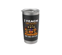 I Teach The Cutest Pumpkins In The Patch Funny Halloween Vaso térmico de acero inoxidable de doble pared
