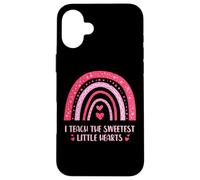 I Teach The Sweetest Little Hearts Rainbow Love Carcasa para iPhone 16 Plus