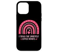 I Teach The Sweetest Little Hearts School Teacher Carcasa para iPhone 12 mini
