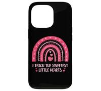 I Teach The Sweetest Little Hearts School Teacher Carcasa para iPhone 13 Pro