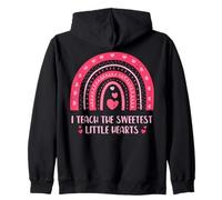 I Teach The Sweetest Little Hearts School Teacher Sudadera con Capucha
