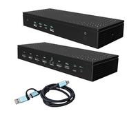 I-tec CA5MONITORDOCKPD Estación de Acoplamiento Docking Station DisplayLink DL7400 13 en 1 con Puertos USB-C, Ethernet 2.5G, 8K/5x4K y Carga 100W