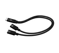i-tec Cable USB・USB-C a USB-C・30 cm・Alimentación USB + Audio・Fuente de alimentación USB (100 W) (C31DUALSPLITTERPD)